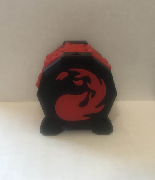 Red Mana-Inspired Life Counter – 3D Printed Game Accessory